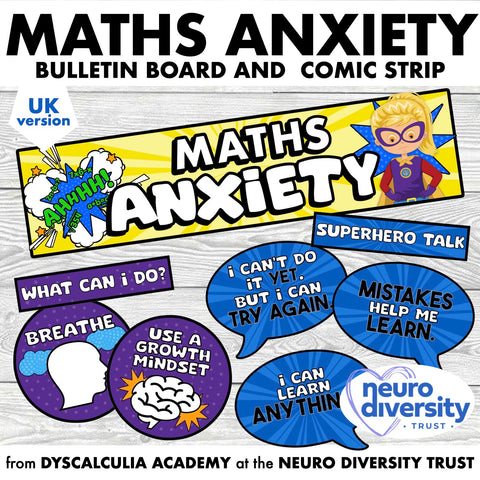 Maths Anxiety Bulletin Board and Comic Strip