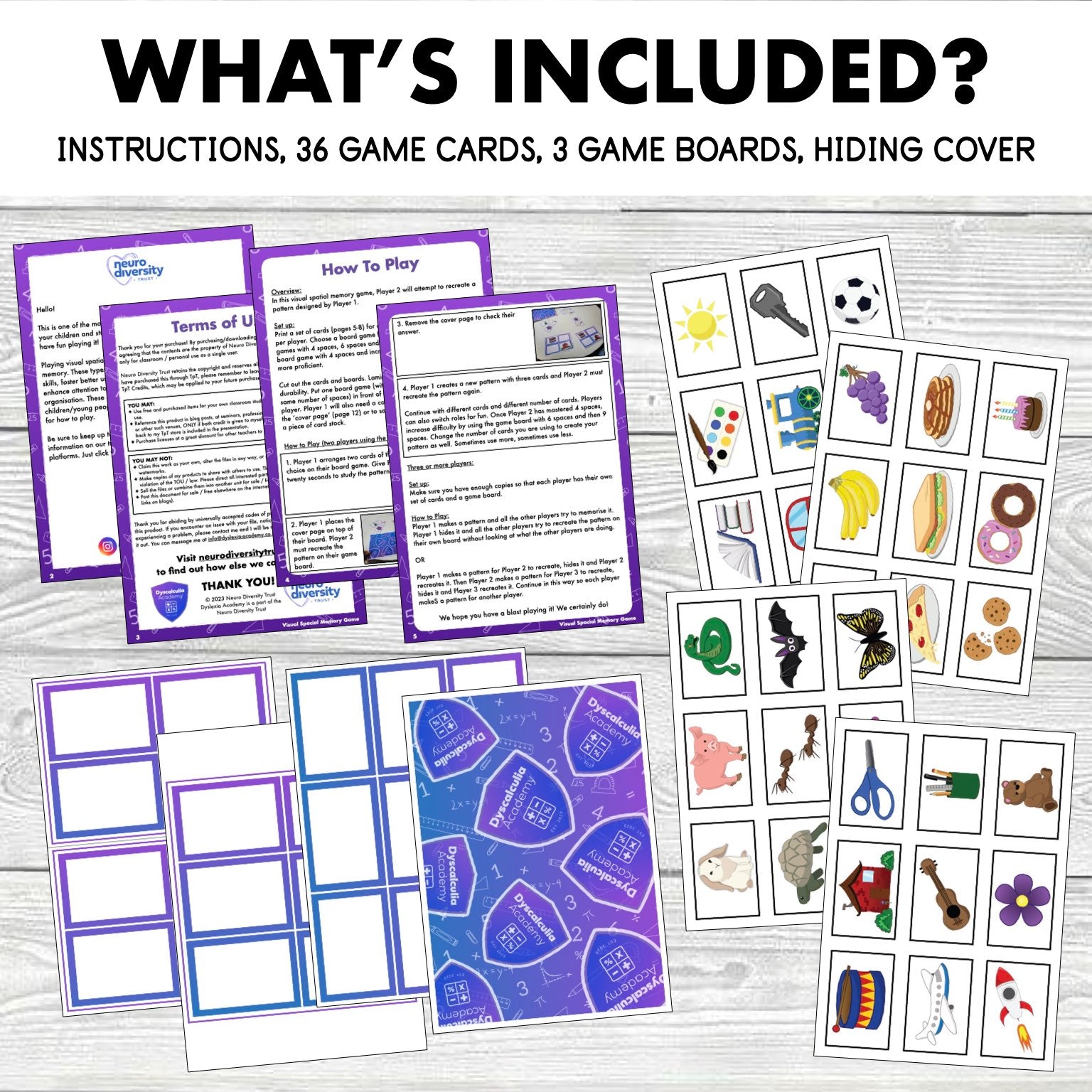 Visual Spatial Memory Game