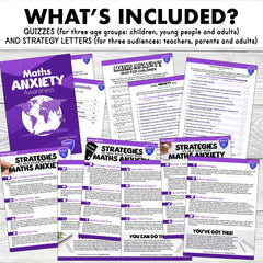 Maths Anxiety Awareness - Quizzes and Strategies Pack