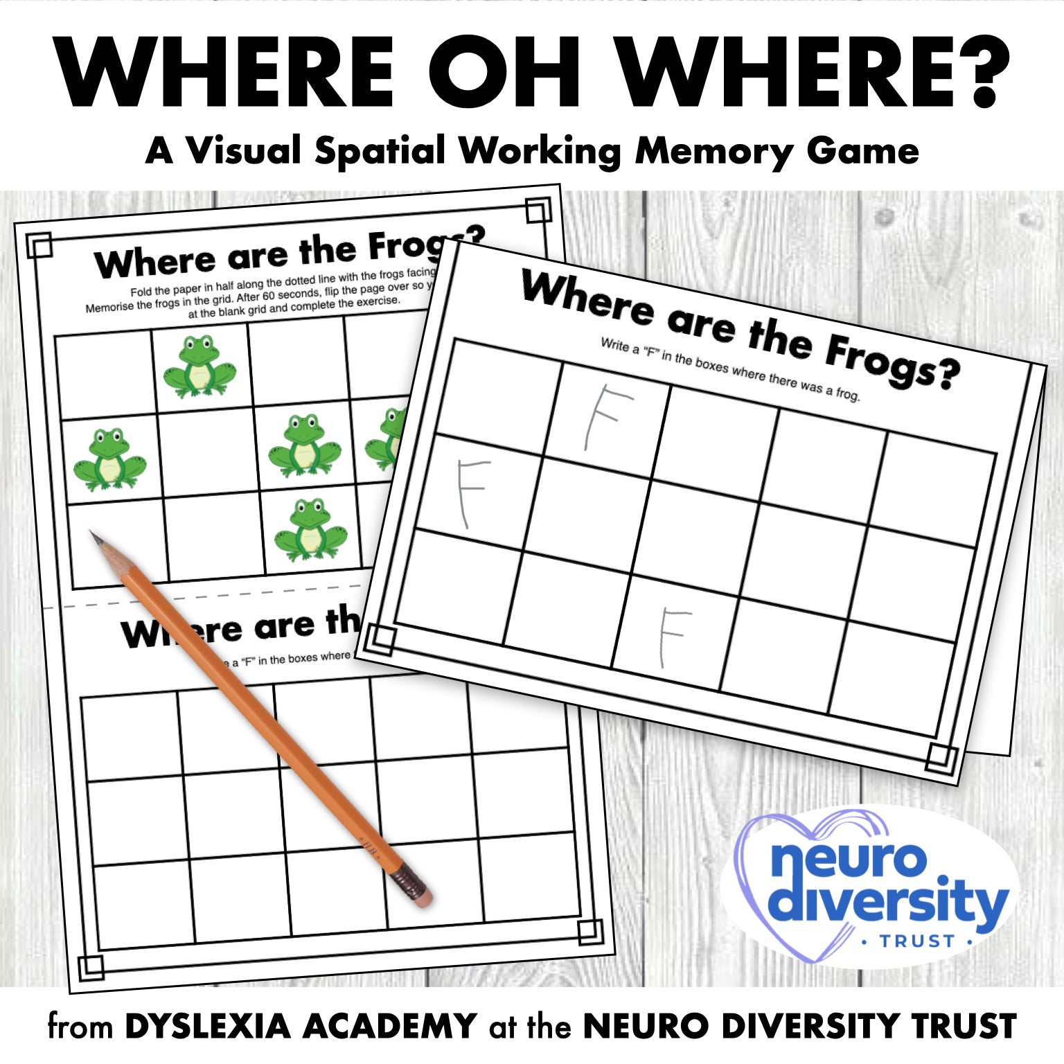 Where Oh Where? - A Visual Spatial Working Memory Game