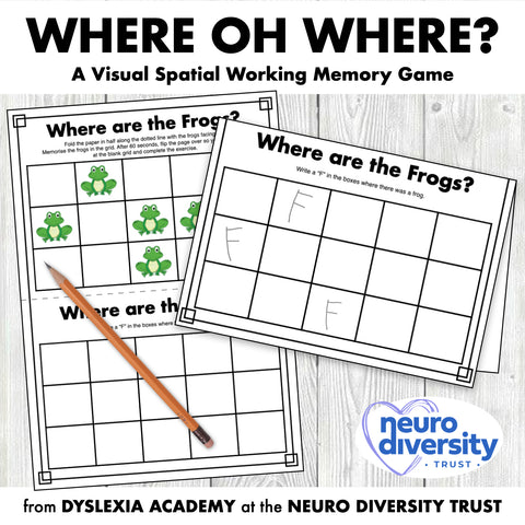 Where Oh Where? - A Visual Spatial Working Memory Game