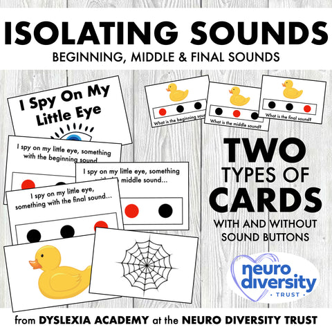 Isolating Sounds - beginning, middle and final