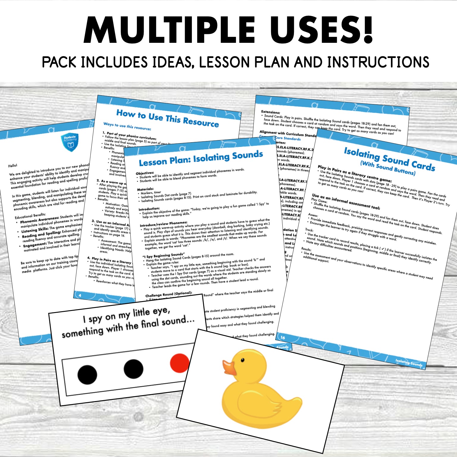 Isolating Sounds - beginning, middle and final