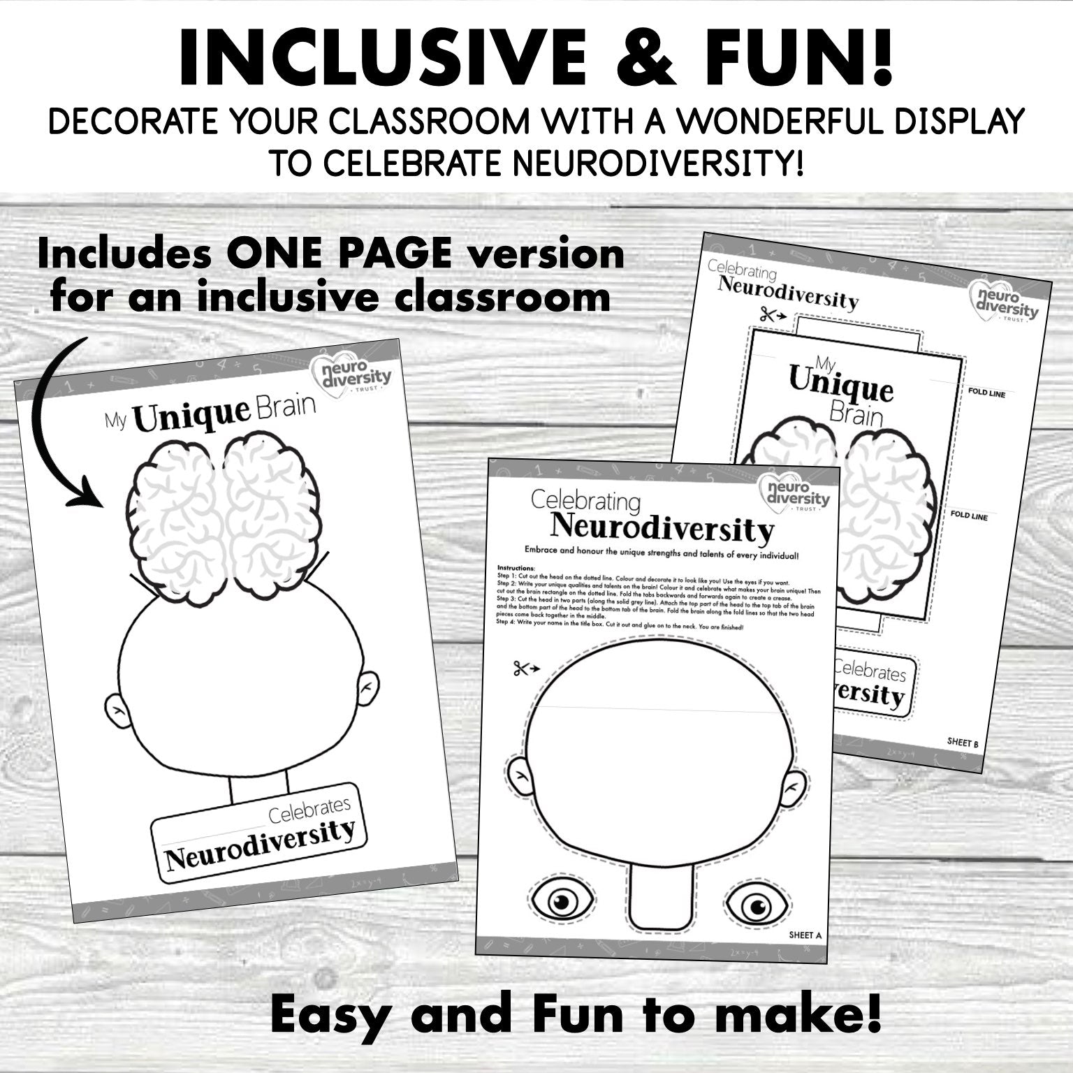 Celebrating Neurodiversity Craft Activity