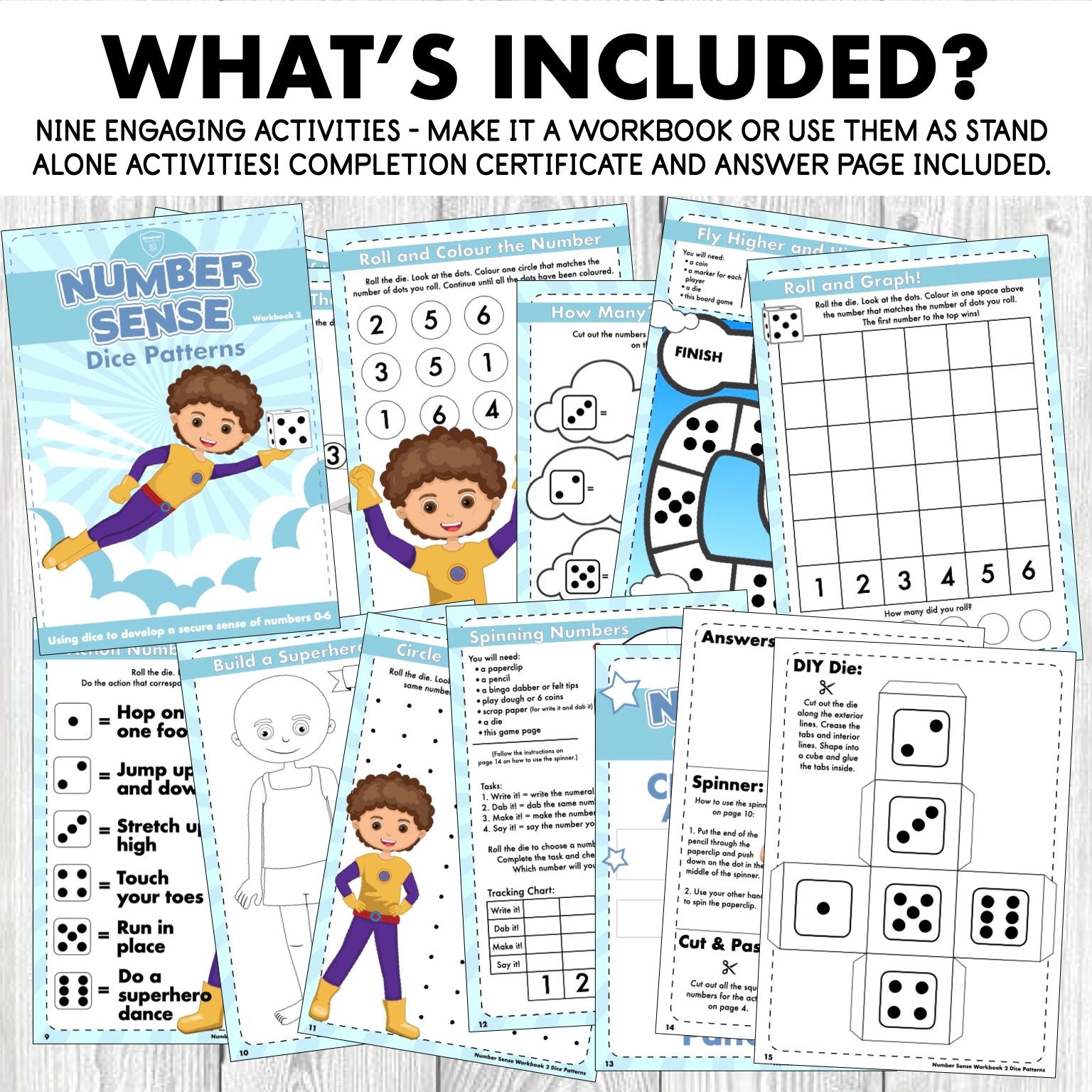 Number Sense Workbook 2- Dice Patterns
