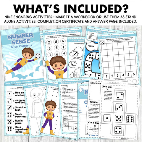 Number Sense Workbook 2- Dice Patterns
