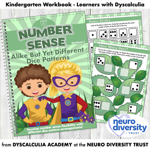 Number Sense Workbook 3- Alike but yet different Dice Patterns