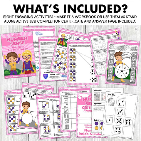 Number Sense Workbook 5 Numbers Inside Numbers