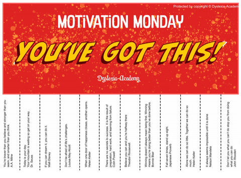 Dyslexia-Academy Motivation Daily Quotes